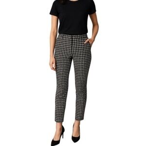 *J. MCLAUGHLIN* Black x White Becca Houndstooth Knit Stretch Pants Size 2